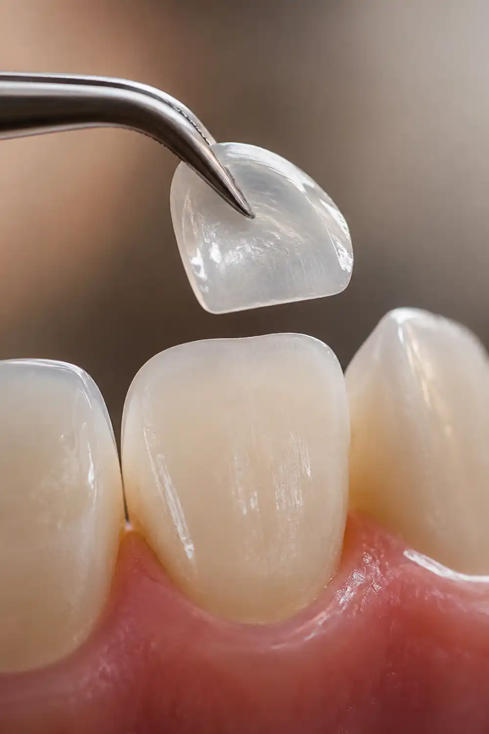 Veneers zur ästhetischen Korrektur von Zahnform und Zahnfarbe